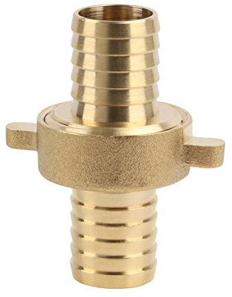 Boutté Jonction cannelée en laiton pour tuyau ø12, 1221A Or