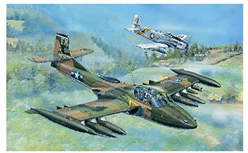 Trumpeter 002888-1/48 A37A Dragonfly Modellbausatz, Verschieden