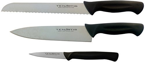 Tenartis 415 Set 3 Coltelli Cucina Essential con Custodia in PVC - Made in Italy