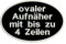 Aufnäher Oval - Ovaler Aufnäher mit deinem eigenem Text - verschieden Größen (ca.10x6cm)