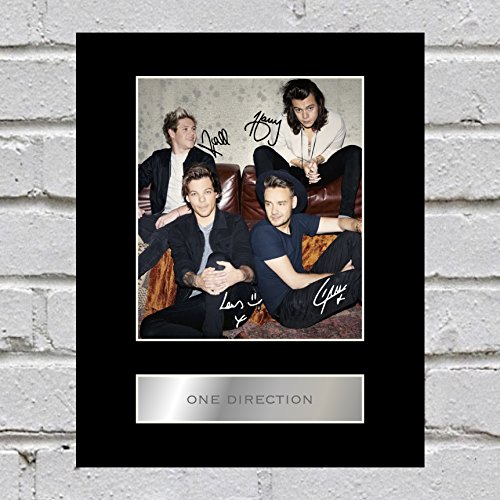 Iconic Pics Signiertes Foto von One Direction, Professionell Montiert, 25,4 x 20,3 cm, Wandbild, Wohnzimmer