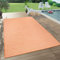 Paco Home In- & Outdoor Teppich Balkon Terrasse Küchenteppich Gartenteppich Modern, Grösse:120x160 cm, Farbe:Terracotta