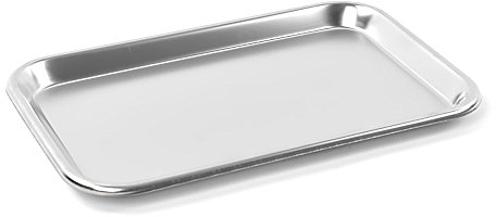 Teqler Edelstahltablett T-134801, 28,5 cm x 19 cm x 1,8 cm