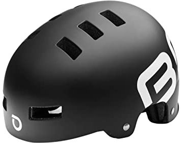 Briko Herren Skate Helm, 902 matt Black, Größe S