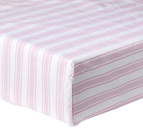 Bianca Bettwäsche-Set für Einzelbetten, kariert und gestreift, Baumwolle, rosa, Baumwolle, Rose, Laken Einzelbett