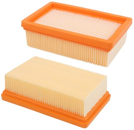 Lot de 2 Filtre Remplacement pour Aspirateur Kärcher WD4 WD5 WD6 MV4 MV5 MV6 plissé Plat