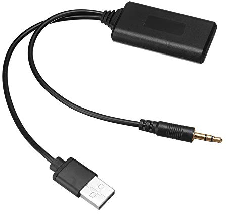 ENJOY-UNIQUE Car Bluetooth AUX Module Adapter Receiver Universal Wireless Radio Stereo AUX-IN Cable Adapter USB 3.5MM Jack Plug compatible with Audi BMW Mercedes Benz Renault Land Rover