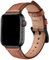 SUNFWR Cinturino Compatibile per Apple Watch 44mm 40mm 42mm 38mm, cinturino in vera pelle di ricambio per uomo donna per iWatch Series SE&6 5 4 3 2 1 Sport e Edition (42mm 44mm, Marrone/Nero)