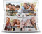 PR Print Royal Kissen mit Füllung - Fotocollage selbst gestalten mit Spruch - Familie - mit Vier eigenen Fotos - Geschenkidee Fotokissen - Kissen Polyester - Weiß
