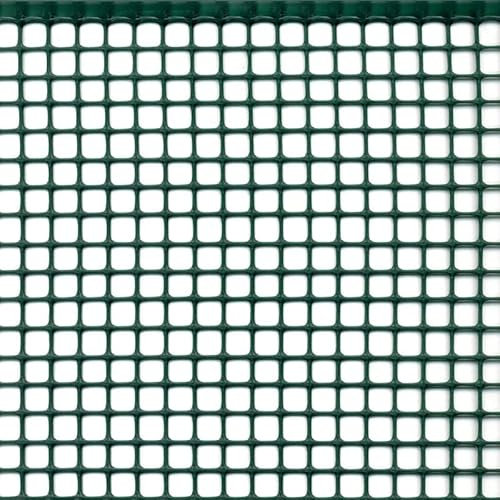 Rete Protezione in Plastica a maglie piccole per balconi, ringhiere, cancelli, disponibili in 5 colori e varie lunghezze h m 1x5 VERDE