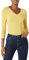 Amazon Essentials Women's Regular-Fit 3/4 Sleeve V-Neck T-Shirt (Available in Plus Size), Dark Yellow, S