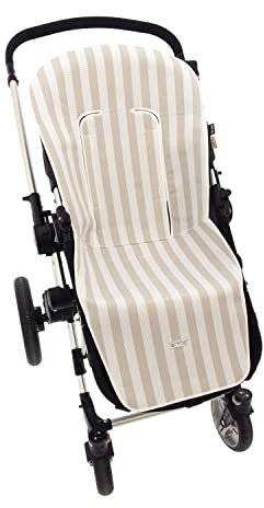 Funda de Verano para Silla Paseo Universal Rosy Fuentes- Colchoneta para Carrito Bebé- Transpirable-Compatible con Bugaboo, Jane, Concord, Baby Jogger, Bebecar…-Gris