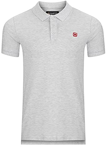 riverso Herren Poloshirt RIVJohn Basic Kurzarm Shirt Regular Fit Polohemd | Kragen Baumwolle Einfarbig Knopfleiste Sommer Schwarz Grau Blau Grün Rot Rose Grün S M L XL XXL 3XL 4XL 5XL