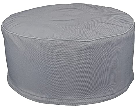 CKM Aufblasbarer Sitzhocker aus robustem Polyester-Strukturgewebe Outdoor 26 x 54cm (Grau)