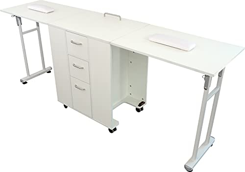Manikürtisch MT3903 Klapptisch weiß Schreibtisch