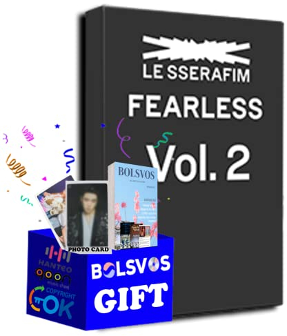 LE SSERAFIM - Fearless [Vol 2 ver.] (1st Mini Album) Album+Pre Order Limited Benefits+BolsVos K-POP eBook (21p), Photocards