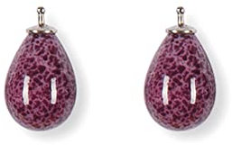 HEIDE HEINZENDORFF Einhängerpaar Tropfen, Rubin, 16 mm, vergoldet