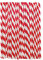 WedDecor Compostable Paper Straws – Durable, Non-Soggy, Food-Safe – Striped, Multi-Layered for Long-Lasting Use – Perfect for Juice, Coffee, Party & Events, Red & White, 1000pcs