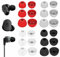 12 Pairs Ear Tips Buds Compatible with Skullcandy in-Ear Earphone, Replacement Flexible Silicone Eartips Earbuds Accessories Compatible with Skullcandy Dime / Sesh Evo / Jib / Ink'd+ - 4 Color