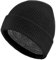 Van Der Rich ® - Strickmütze Pelz Innenseite Für Damen und Herren (Schwarz, One Size)