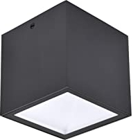 LUTEC LED Außen-Deckenleuchte Gemini, moderne Außenleuchte in Anthrazit aus Aluminium,eckige und wetterfeste Wandleuchte,Outdoor Wandlampe,7 Watt,750 Lumen,4000 Kelvin