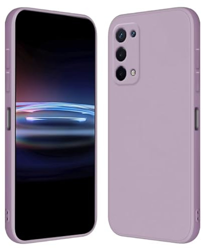 RankOne Hülle für Oppo A54 5G / Oppo A74 5G (6.5 Inches) Weiche TPU Silikonhülle - Gras lila