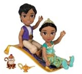 Muñeca Jasmin + Aladdin - Aladin Disney 15cm
