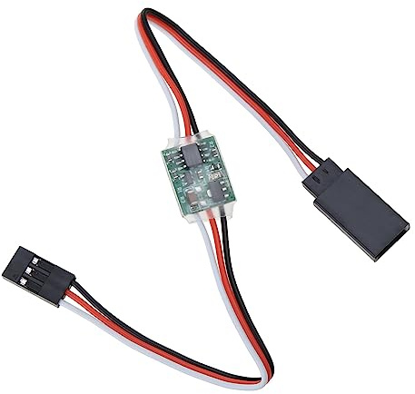 Mini-Servo-Wechselrichter, Umkehr-Servo-Schalter, Kabel 3–24 V für Servo, Flugzeug, Auto, Boot, Universal-Servo-Rotations-Wechselrichter für Futaba-Flugzeug, Lenkgetriebe