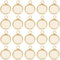 Beebeecraft 1 Box 40 Stück 10 Mm Cabochon Fassungs Charms Aus 24K Vergoldetem Edelstahl Mit Glattem Rand Und Lünettenbechern Flacher Runder Rückseiten Charm Für DIY Schmuckherstellung