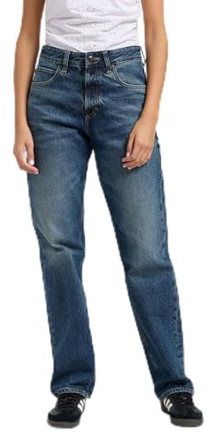 Lee Damen Jeans Rider Loose, Loose Straight Fit, Gerades Bein