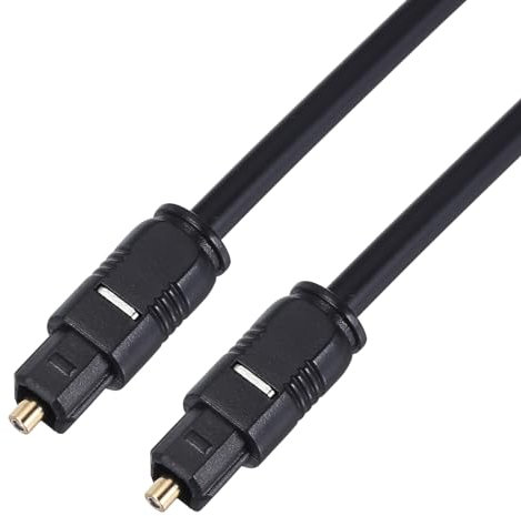 QUARKZMAN Cavo Audio Ottico Digitale, Cavo Ottico Spdif per Soundbar/Tv/Ps4/Monitor/Xbox/Home Theater, 3,3 Piedi