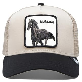 Goorin Bros. Trucker Cap The Mustang Taupe Beige Schwarz, Size:OneSize
