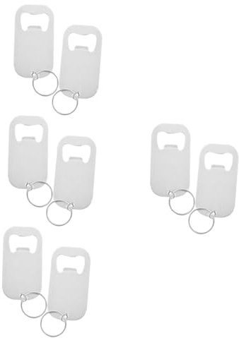 ULTECHNOVO 8stücke Schlüsselanhänger Flaschenöffner Aus Edelstahl Tragbare Bieröffner Für Getränke Für Bar Restaurant Und Unterwegs Kompakt Und Einfach Der Anwendung