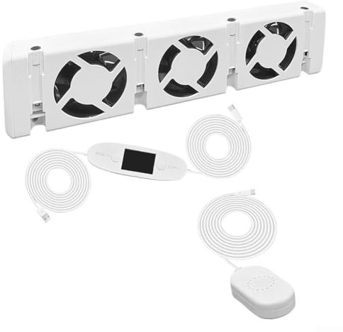 Radiator Fan Booster 3.0 for Home, Smart Radiator Booster Extension Set Ventilator Fan with Thermostat Controller( set)