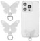 2pcs supports chaîne téléphone portable, Mabor papillon coussinets universels patchs lanière Attache Telephone chaîne support acier inoxydable Attache Cordon Telephone universels plupart smartphones