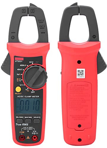 UNi T UT203+ Pinza Amperometrica Digitale a Vero Valore Efficace con Portata Automatica e Display LCD