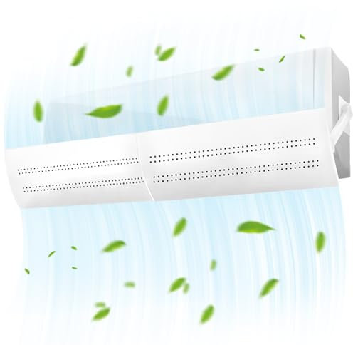Klimaanlage Windabweiser,Windabweiser für Klimaanlage,Universal Einziehbare Verstellbarer Windabweiser, für Wandmontierte Klimaanlage Zuhause/Büro, ältere Menschen, Babys, schwangere Frauen