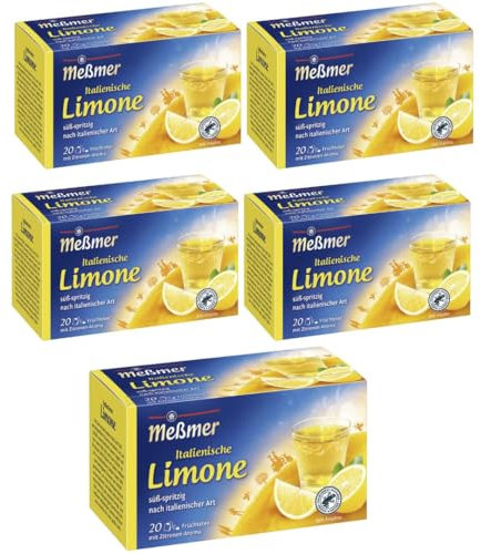 Meßmer Italienische Limone Tee 20 ST, 5 er Pack