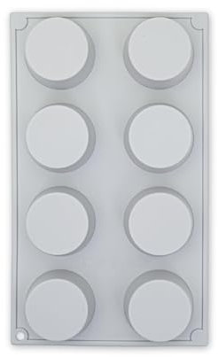 CÉCOA • Moule à Gâteau • Moule 8 Muffins • Silicone Pro • Antiadhésif & Résistant • Démoulage Facile • Cuisson Homogène • Idéal Gâteaux & Entremets • Four, Congélateur & Lave-vaisselle