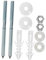 SHINEOFI 1 Set Fissaggio per Lavabo Kit Installazionper Bagno e Lavanderia Resistente All Umidità e Facile da Montare Materiali per Commerciali e Domestici