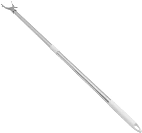 Asta Appendi Panni in Acciaio Inox 94cm per Casa, Argento | Uso Domestico per Abiti e Tende, Facile Installazione e Smontaggio, Design Sottile e Pratico Stile Casuale