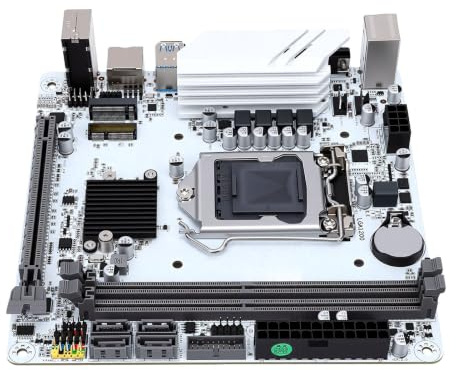 Yanmis Placa Base ITX H510, LGA1200 DDR4 de Doble Canal, para PC de Escritorio