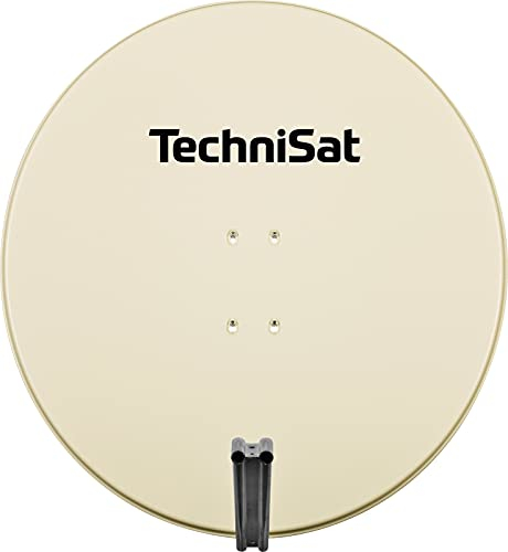TechniSat SATMAN 850 PLUS - Satellitenschüssel (85 cm Sat Anlage, Antenne mit Mast- und AZ/EL-Halterung passend für UNYSAT-Universal LNB) Beige