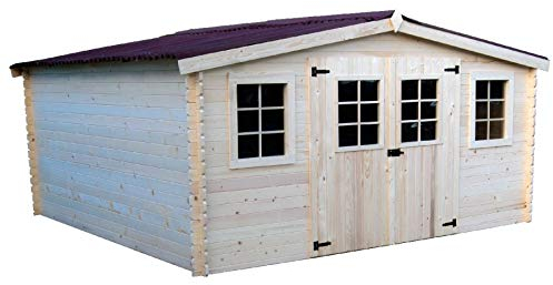 Foresta CASETTA Balta in Legno Dimensioni 400x400 h 207 pareti 28mm