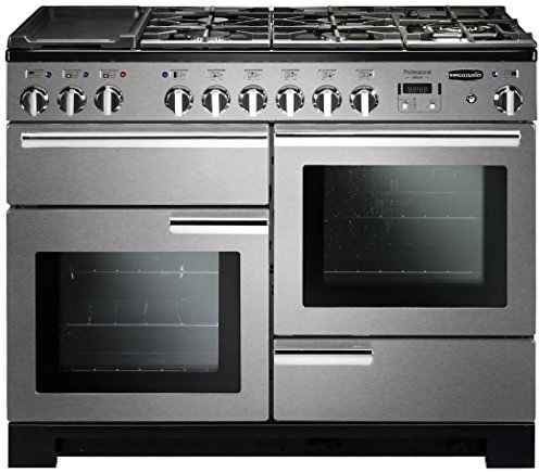 Rangemaster PDL110DFFSS/C Freestanding A Rated Dual Fuel Range Cooker -Stainless Steel