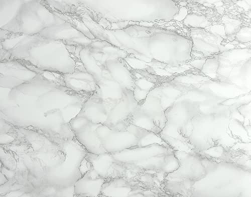 Fablon FAB11132 67.5 cm x 2 m Roll Marble Effect, White