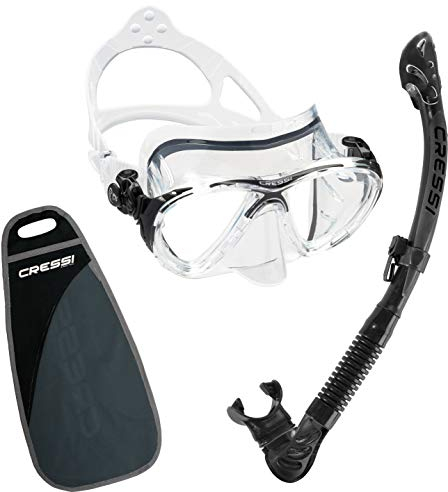 CRESSI Big Eyes Evolution & Alpha Ultra Dry, transparent/schwarz Masken & Schnorchel, Einheitsgröße