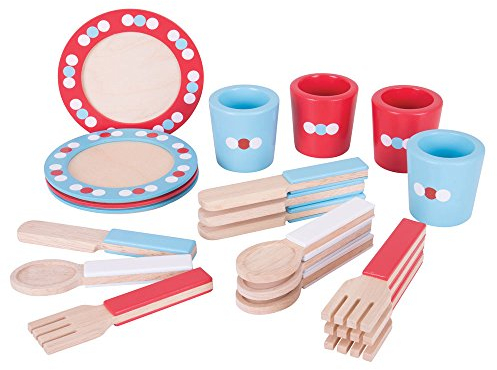 Bigjigs Toys Servizio da Pranzo (20 Pezzi)