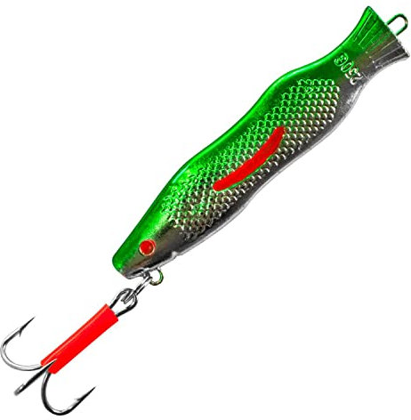 Team Deep Sea Dorsch Jigger 250g - Grün/Chrom - 1 Stück | Pilker