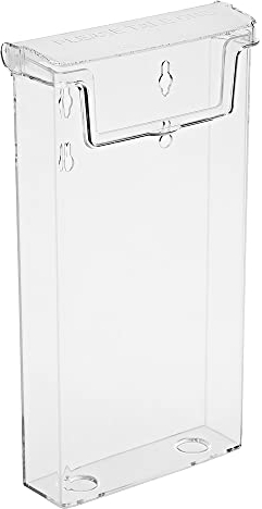 taymar DIN Lang (DL) - trifold - Prospekthalter als transparente Prospektbox mit Deckel (Wetterfest) - auch für den Aussenbereich geeignet